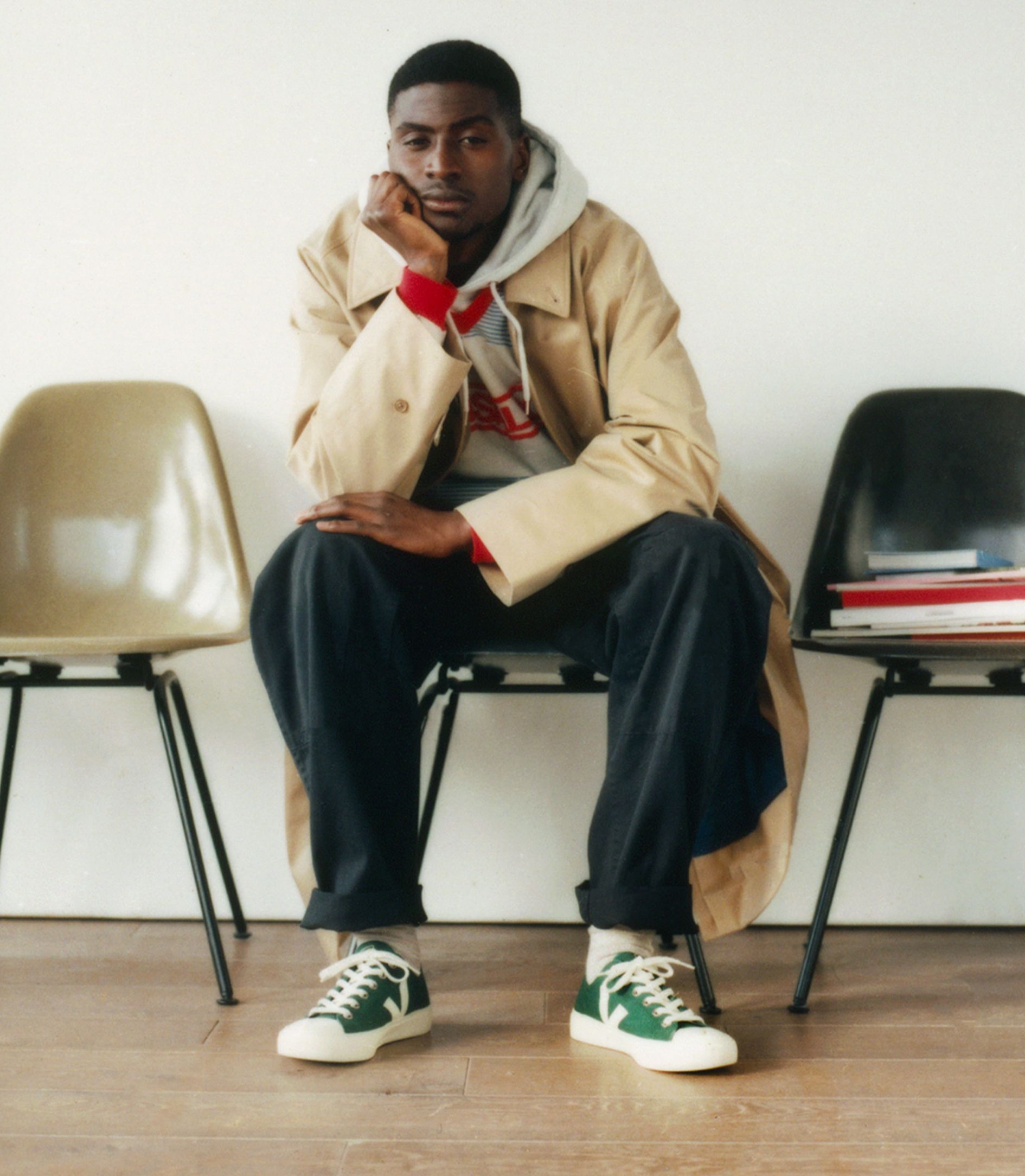 Wata II Low Canvas in Poker Pierre from Veja - Image 4